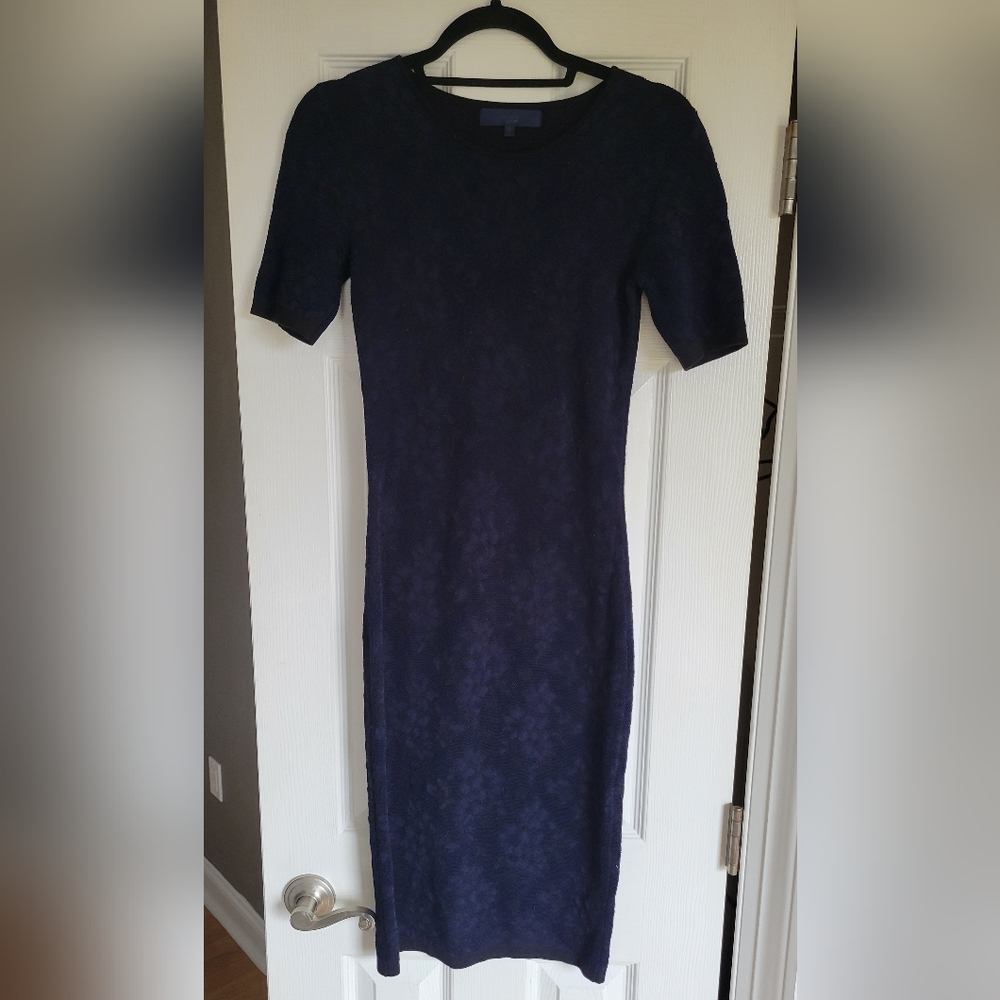 Rachel Roy Knit Navy & Black Dress